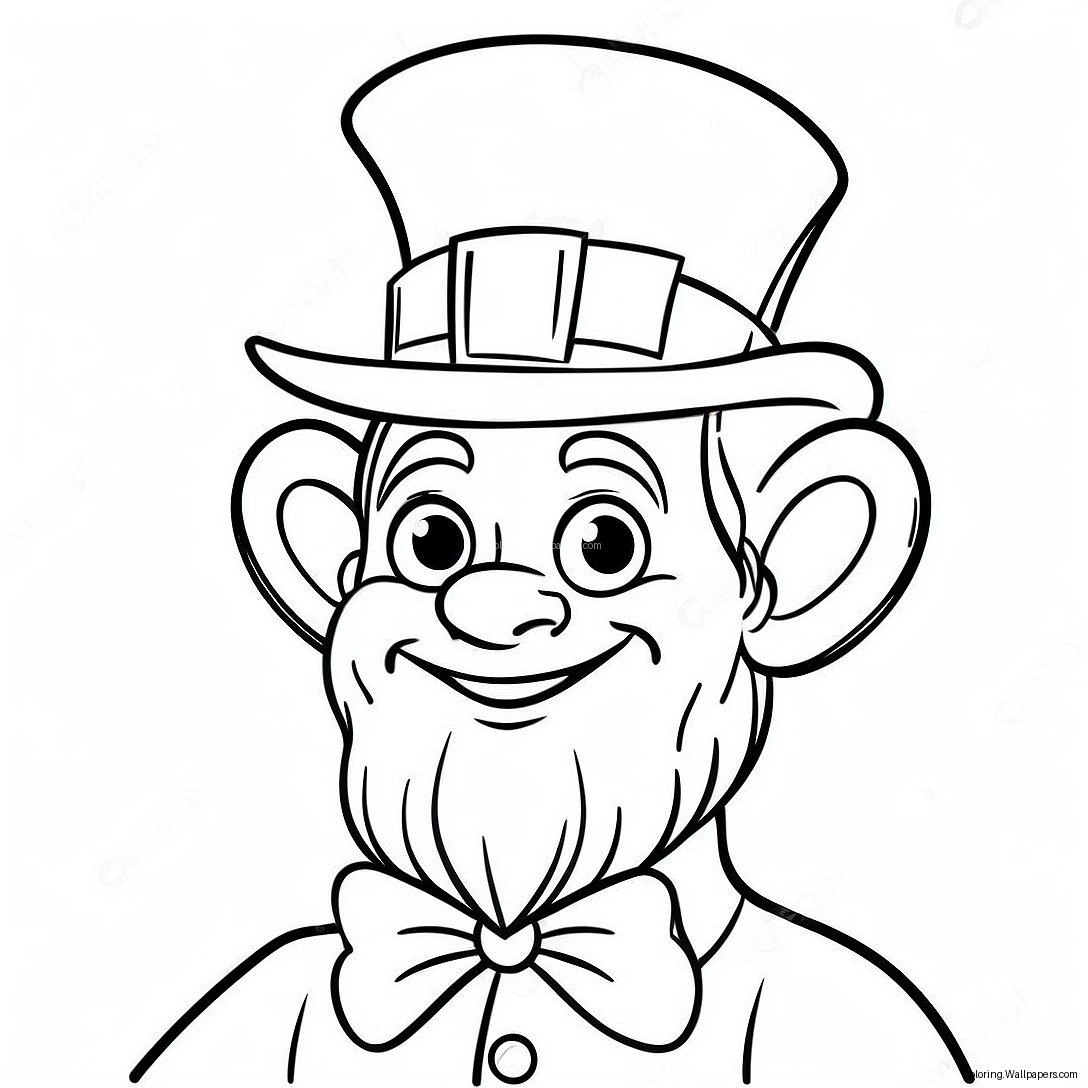 Página Para Colorir De Leprechaun Assustador Travesso 58116