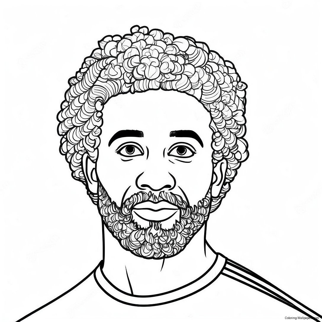 Página Para Colorear De Mo Salah 32221