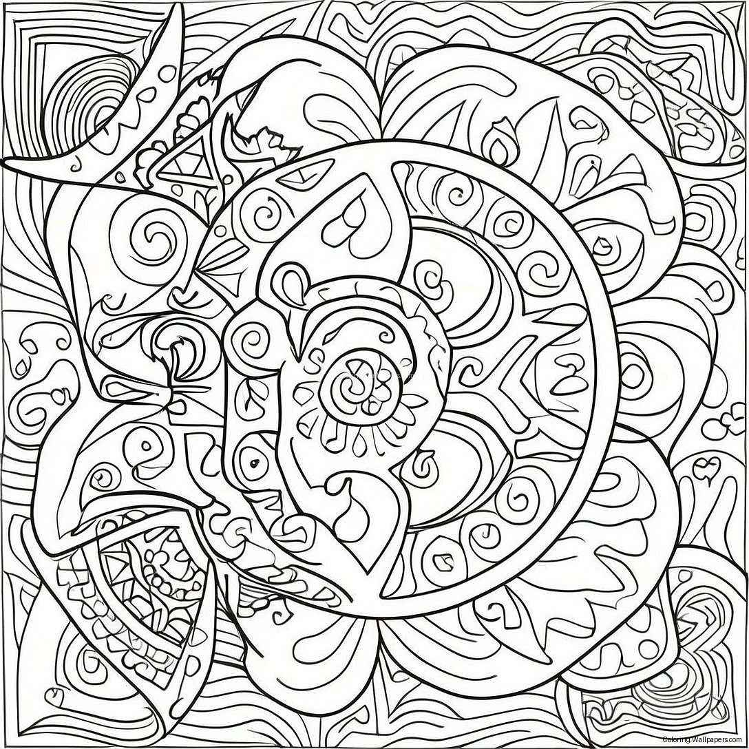 Page À Colorier De Motifs Mola 35398