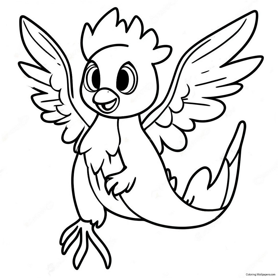 Moltres Väritettävä Sivupohja 56839