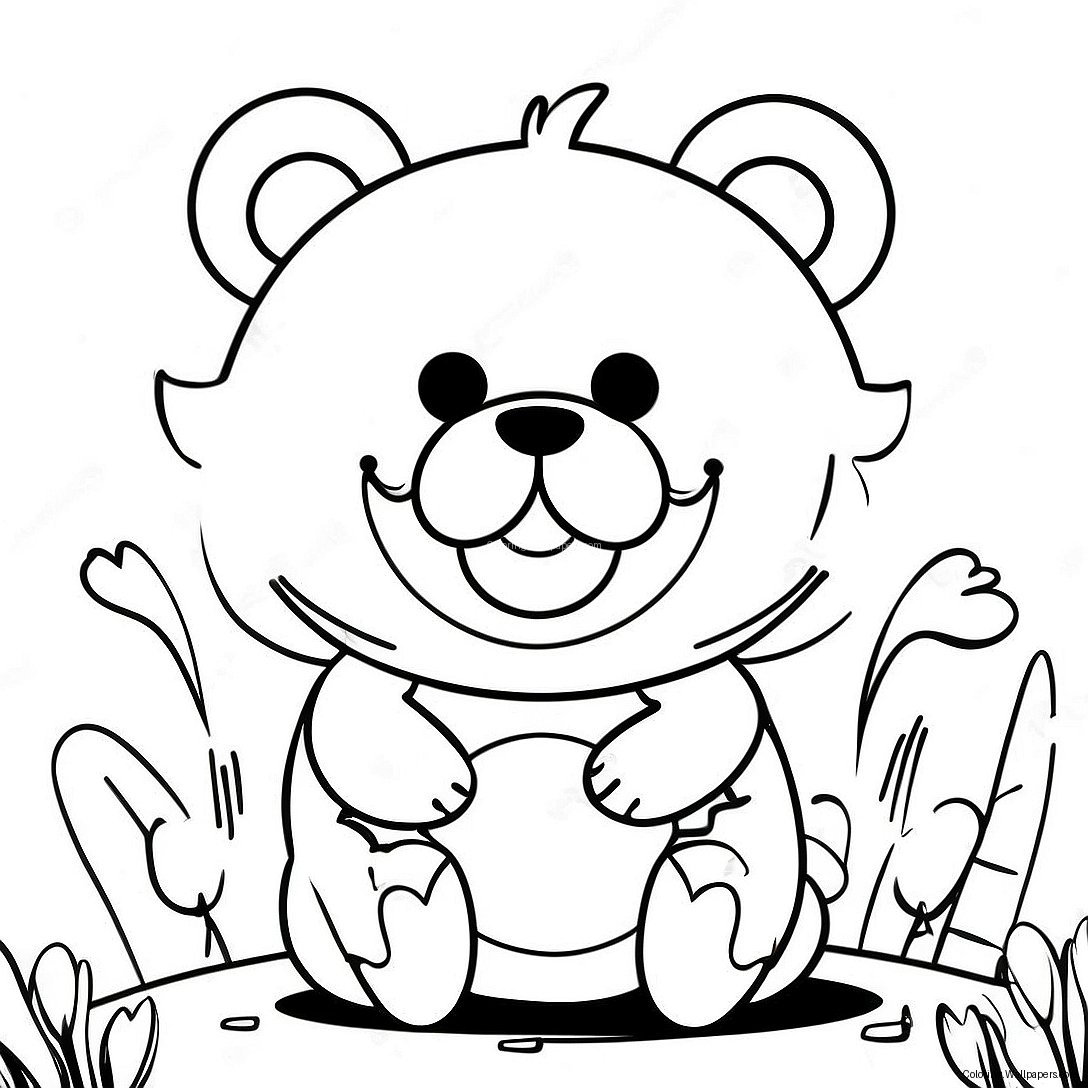 Página Para Colorir Do Monokuma Danganronpa 23317