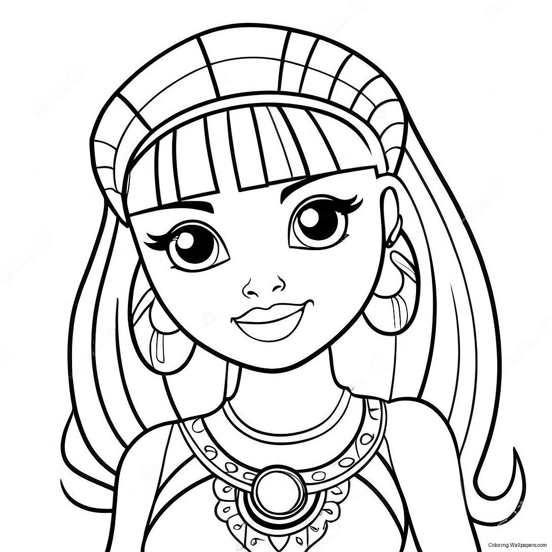 Monster High Cleo De Nile Coloring Page 40533