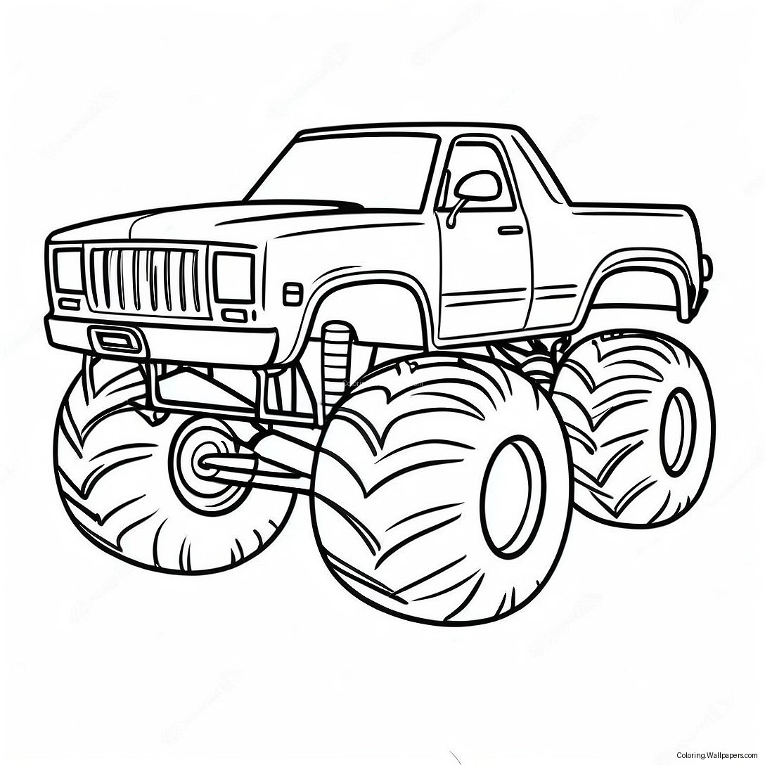 Monster Jam Truck Coloring Page 11208