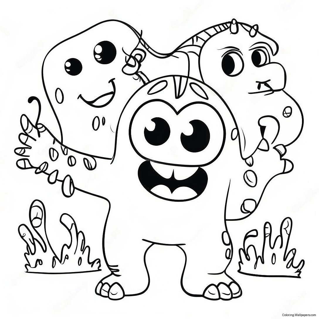 Monster Letters Coloring Page 54422