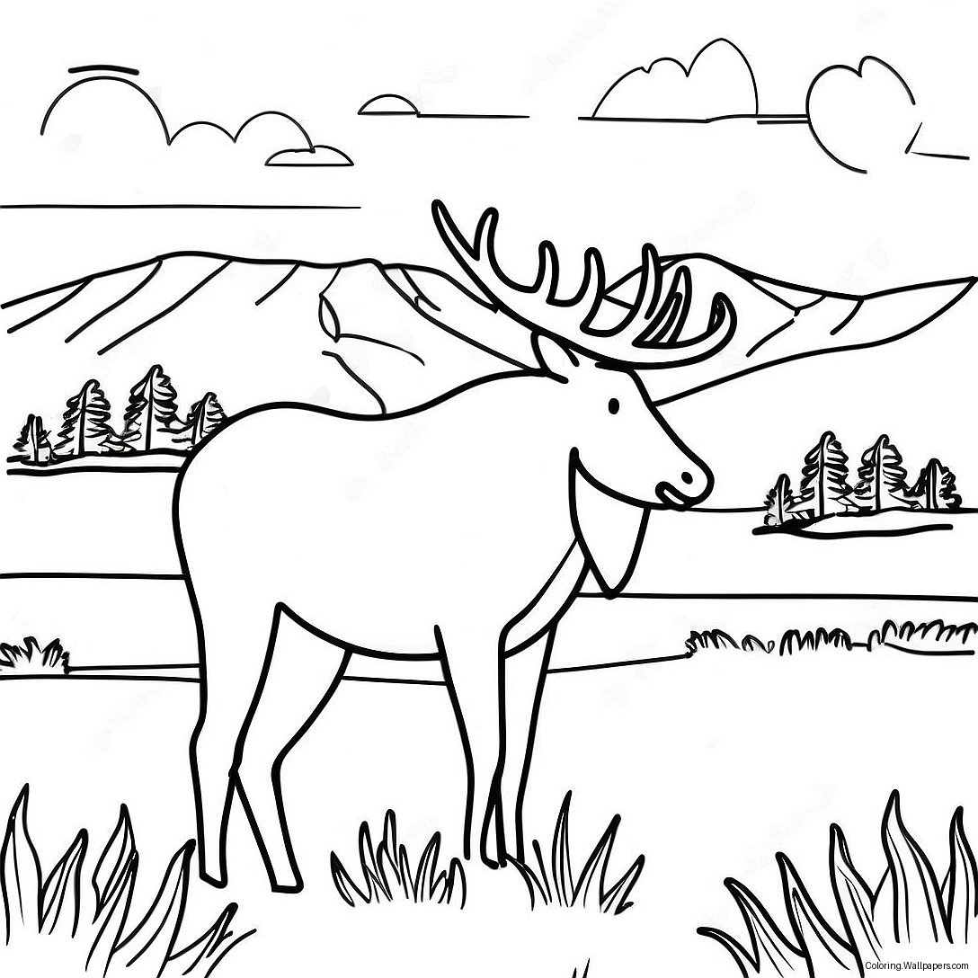 Montana Wildlife Coloring Page 27259