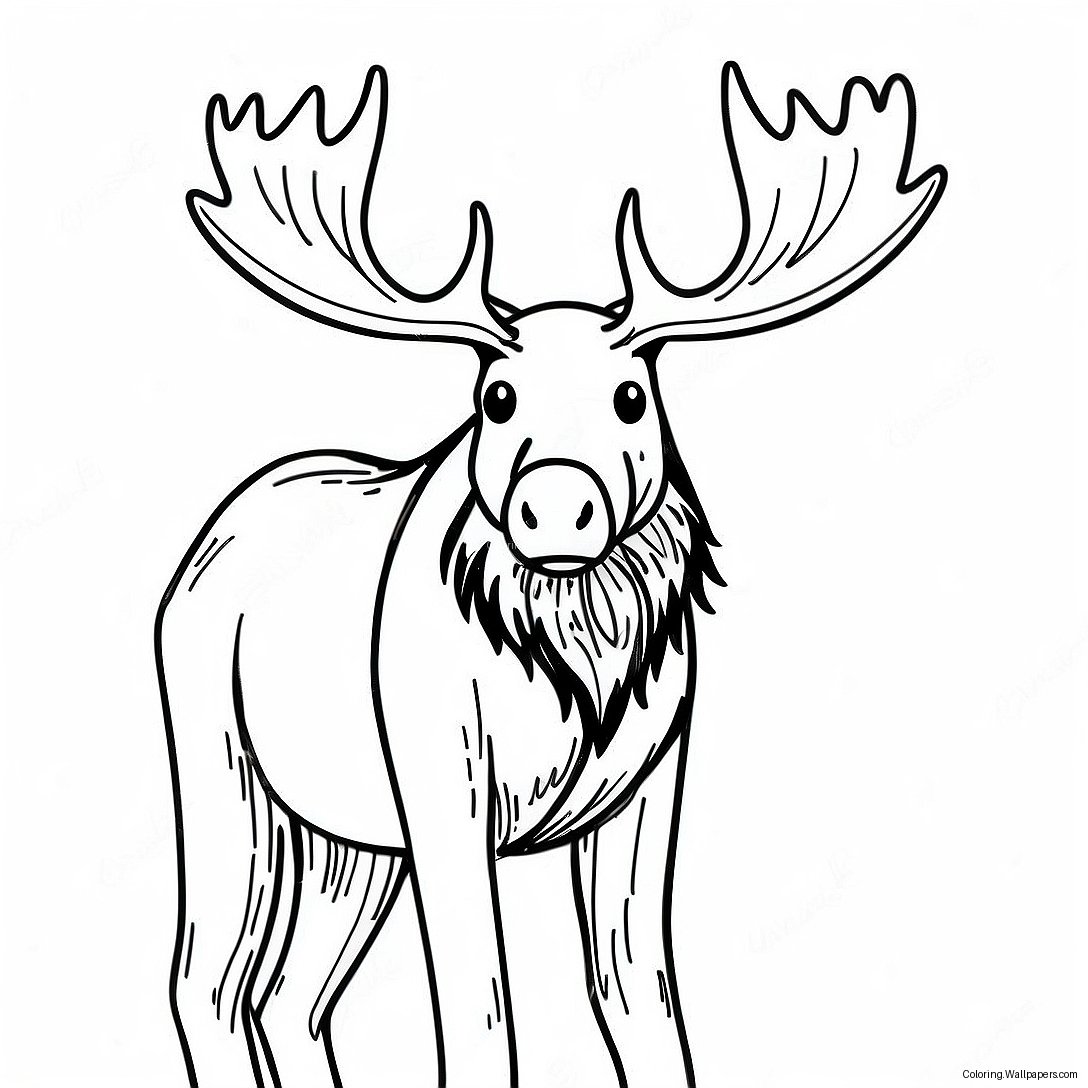 Moose Coloring Page 4938