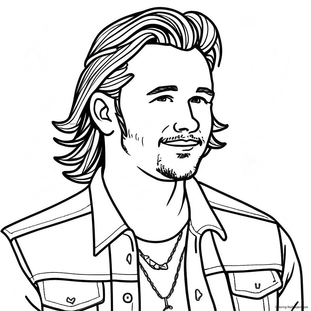 Morgan Wallen Coloring Page 4564