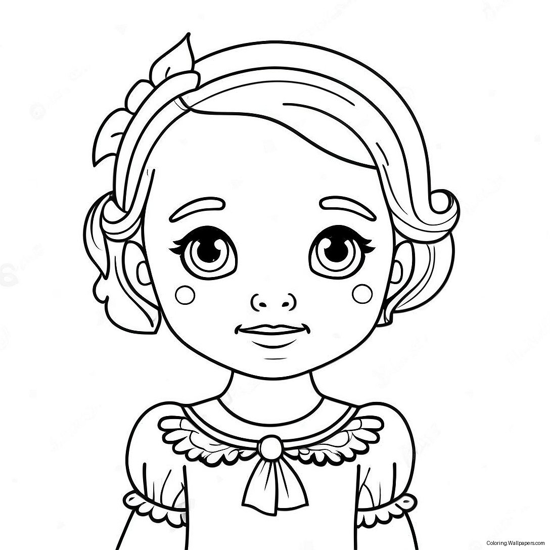 Moriah Elizabeth Cute Character Coloring Page 8521