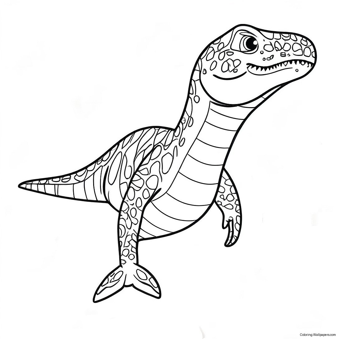 Mosasaurus Boyama Sayfası 5706