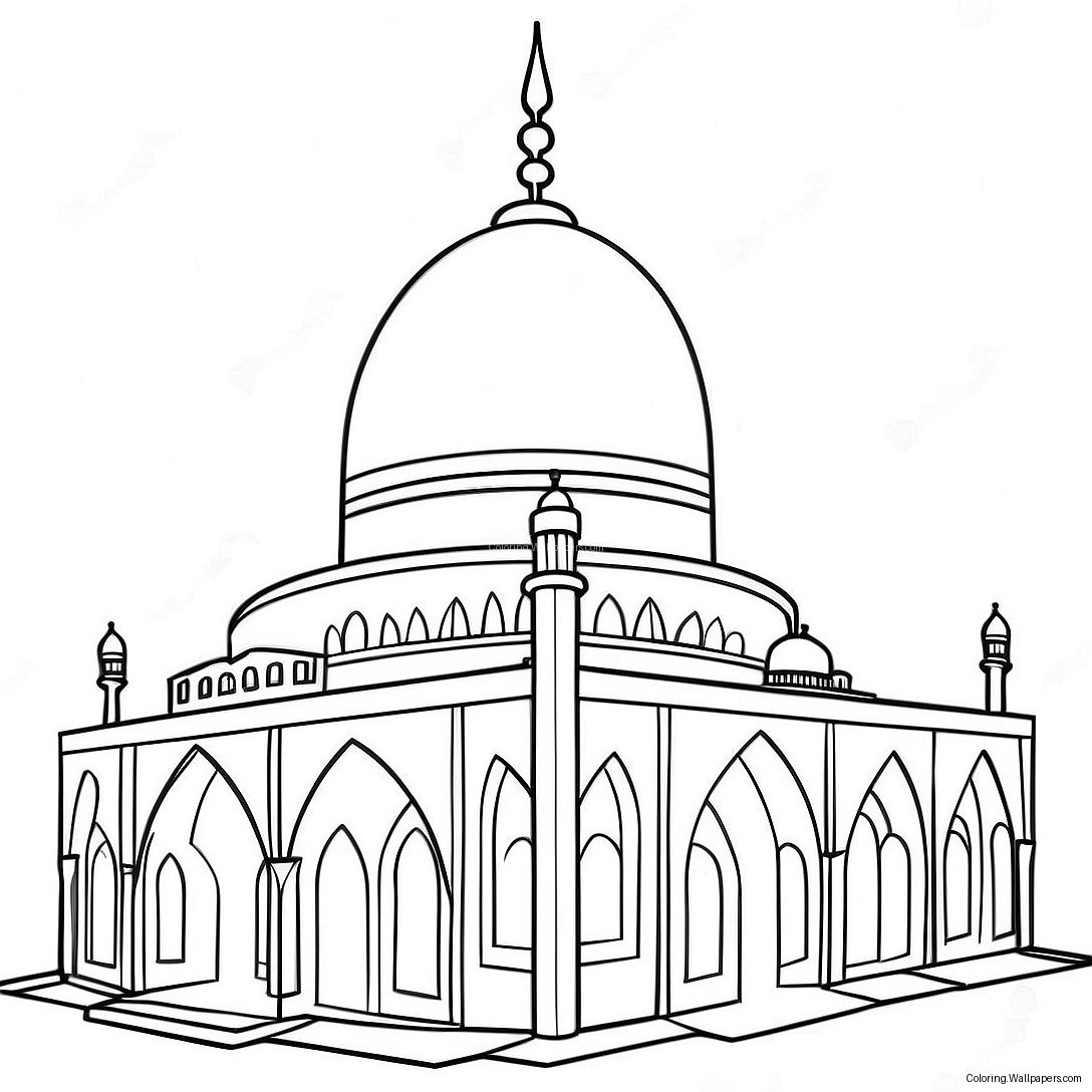 Mosque Coloring Page 53589