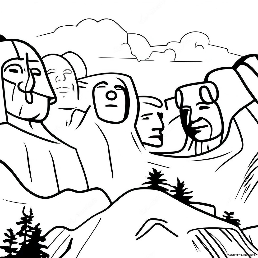 Mount Rushmore Boyama Sayfası 50711