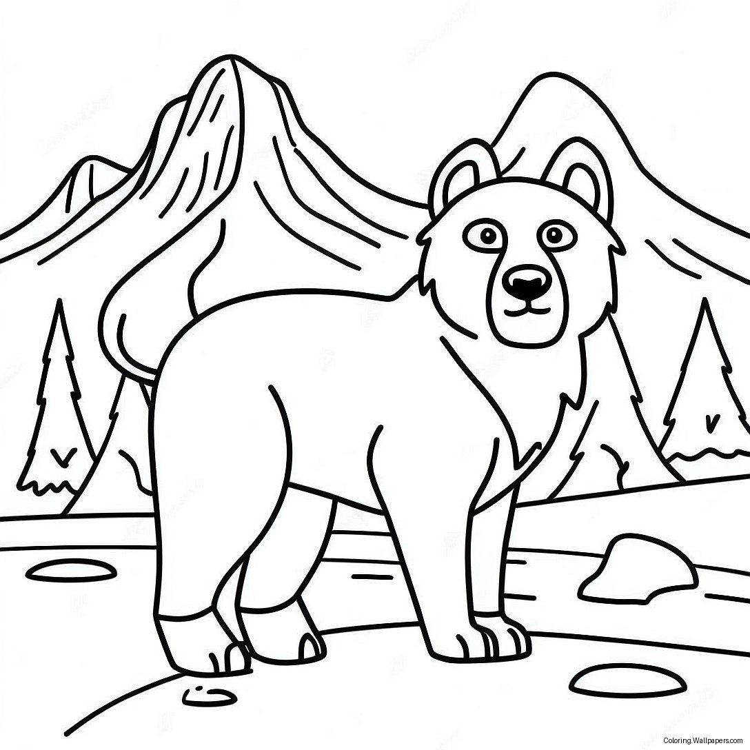 Mountain Animals Coloring Page 57957