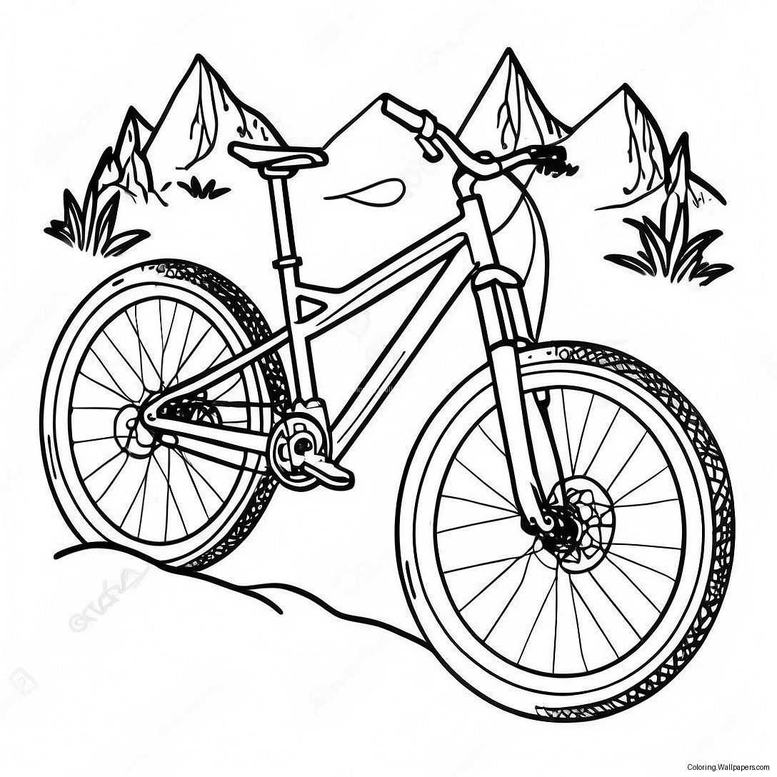 Ausmalbild Mountain Bike 19320