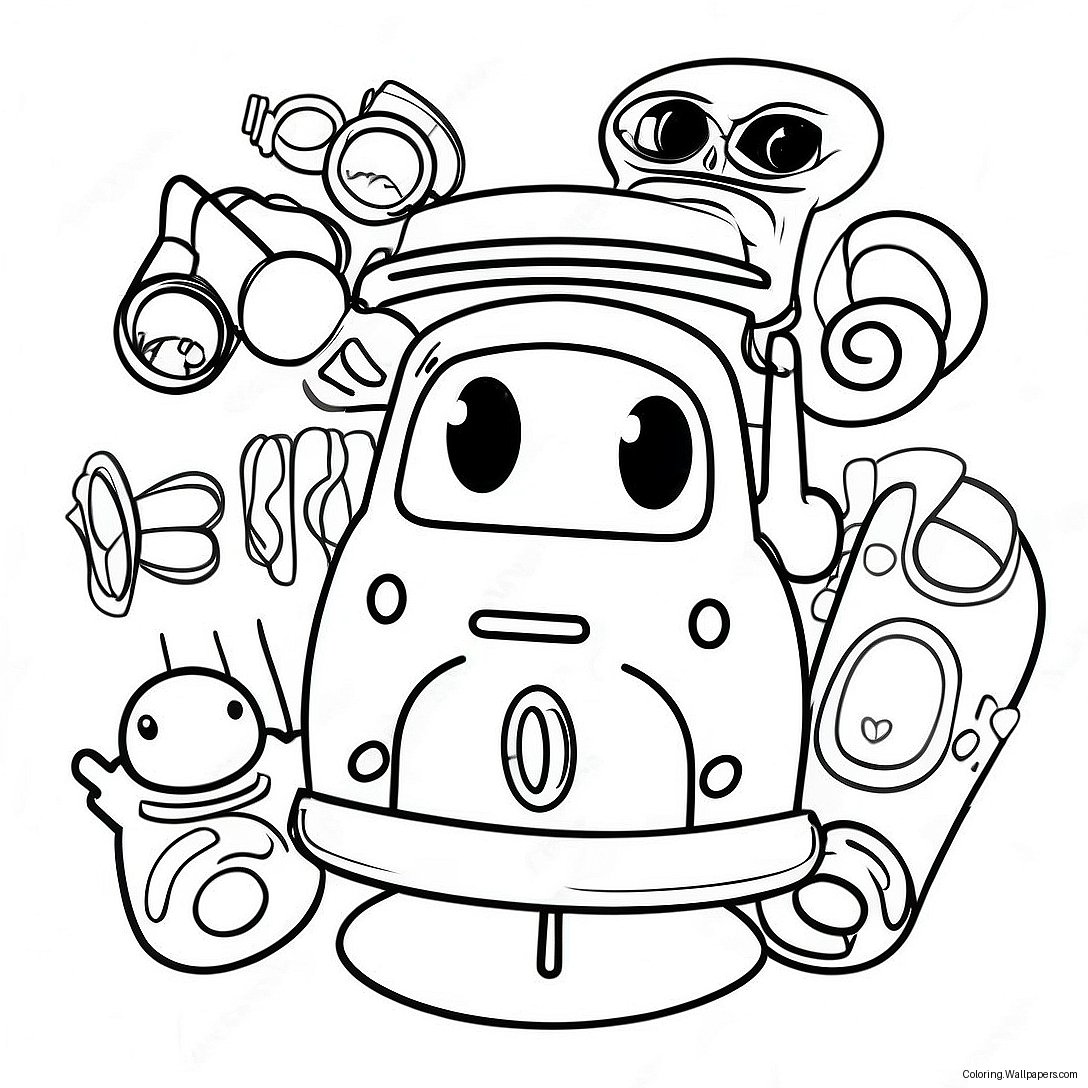 Movie Characters Coloring Page 44794