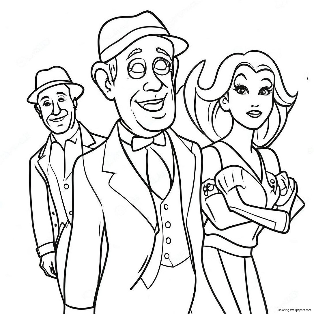 Movie Characters Coloring Page 44796