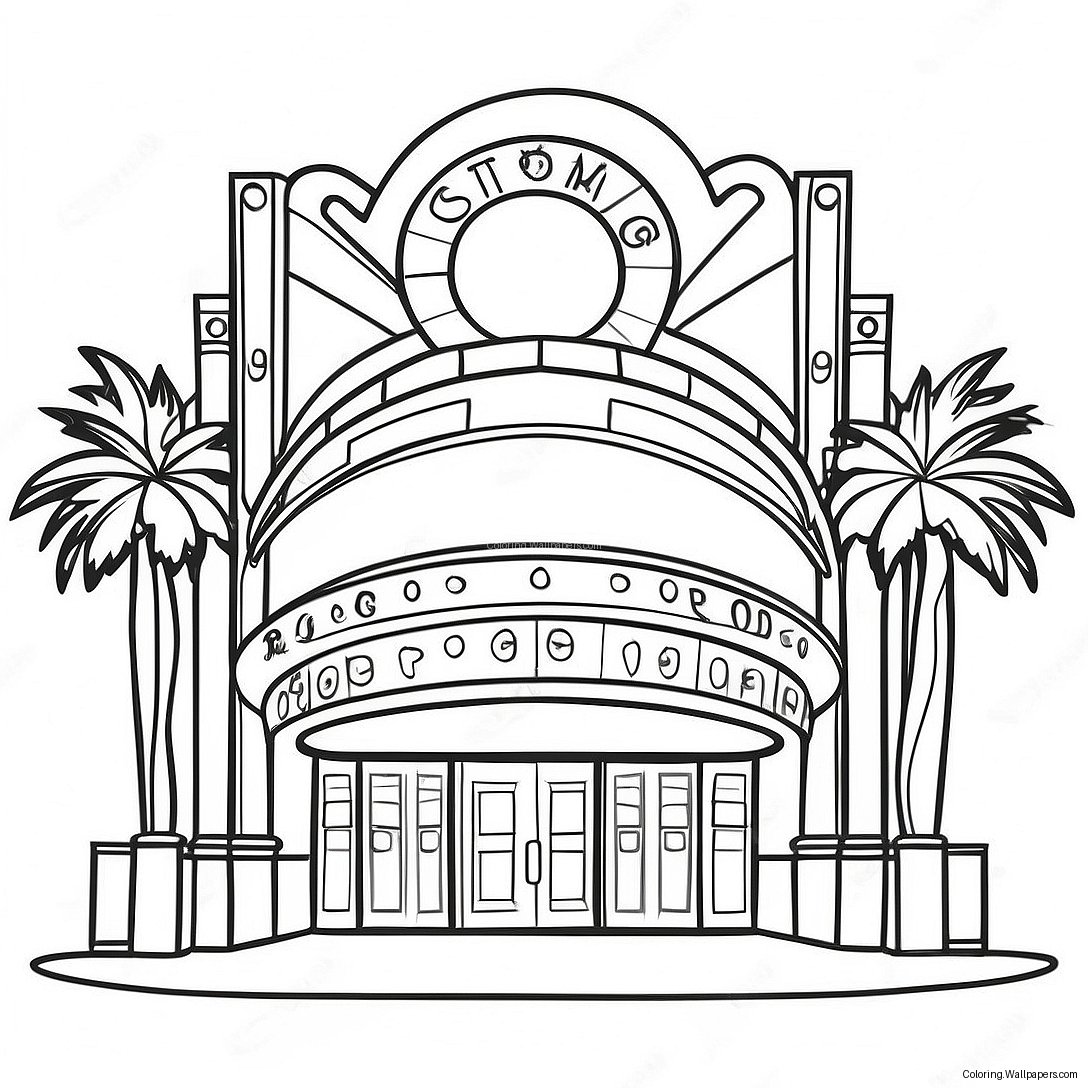 Kino Ausmalbild 19503