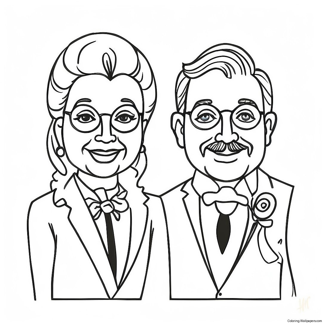 Mr And Mrs Coloring Page 55271