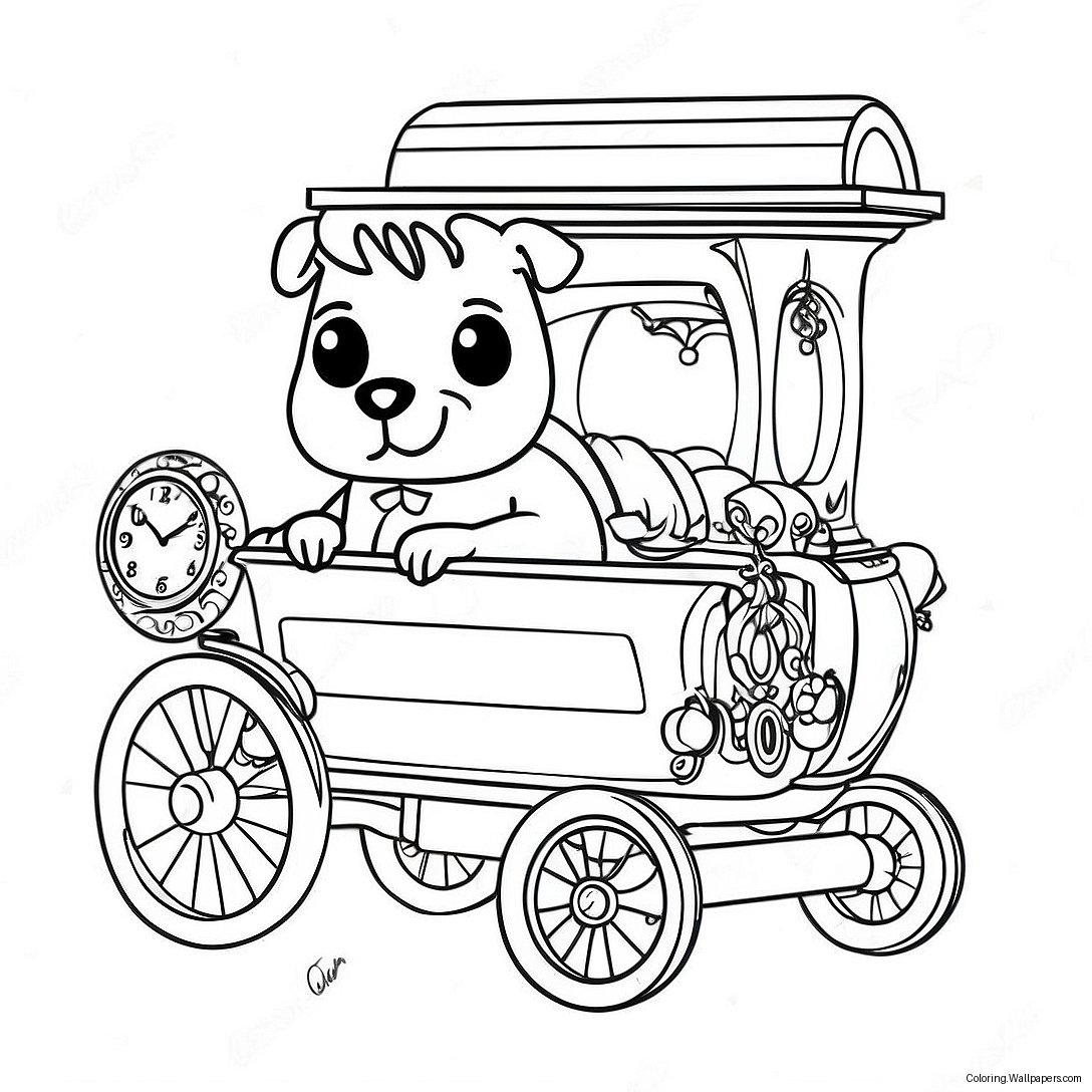 Mr Peabody's Time Machine Coloring Page 29900