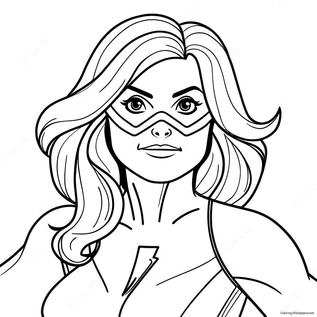 Ms Marvel Coloring Page 23076