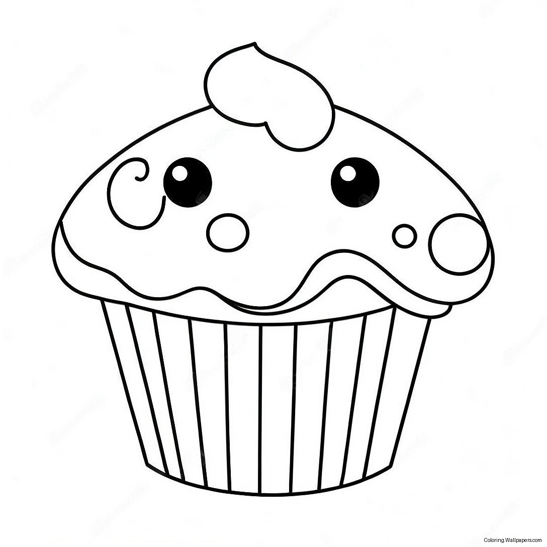 Muffin Coloring Page 23811