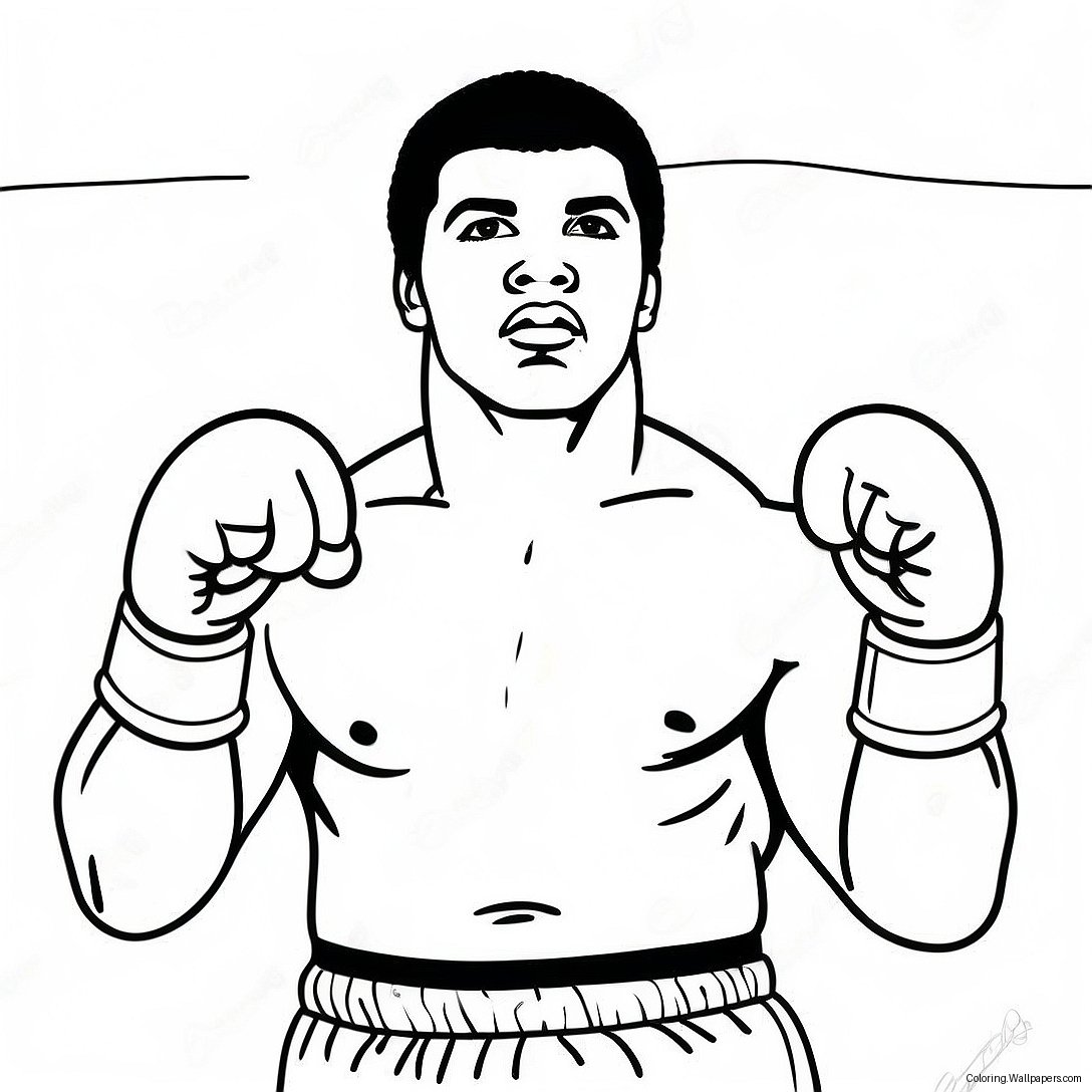 Muhammad Ali Coloring Page 22140