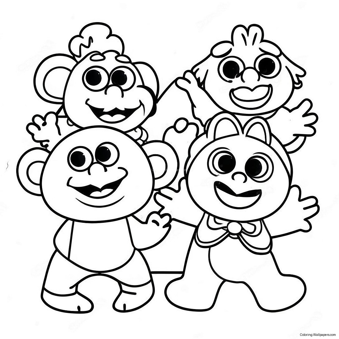 Kolorowanka Muppet Babies 3920