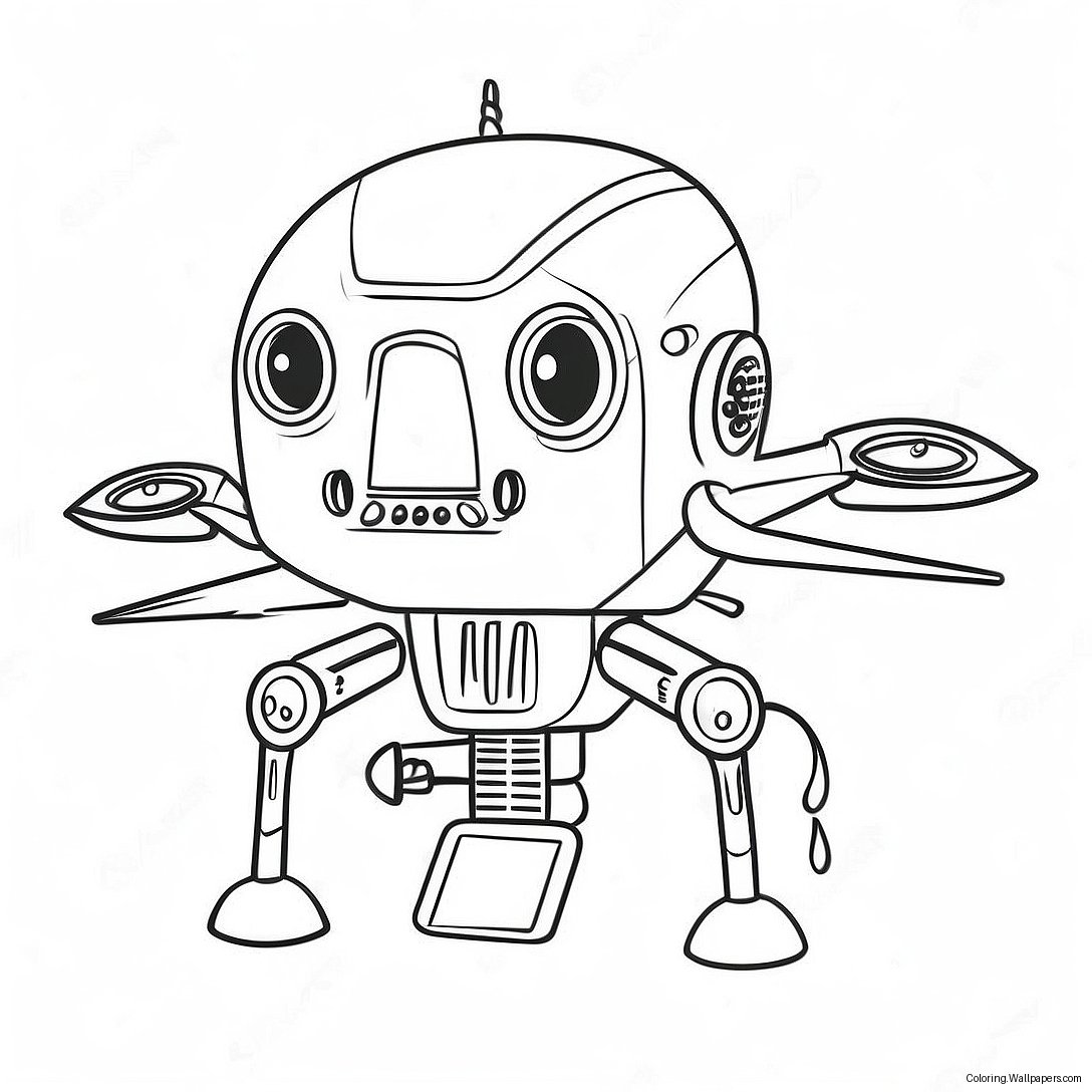 Murder Drones Characters Coloring Page 12889