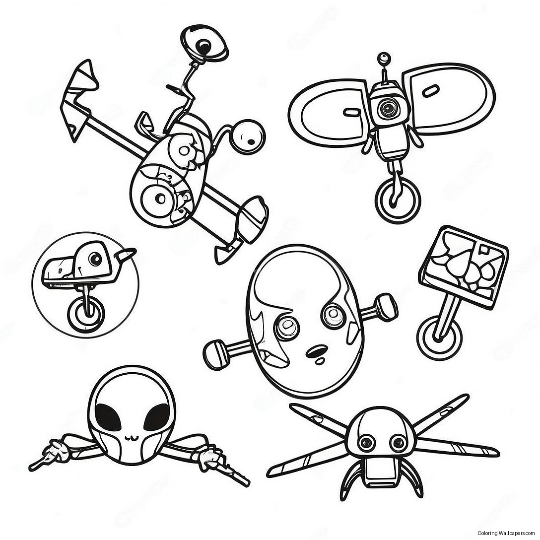 Murder Drones Characters Coloring Page 12890