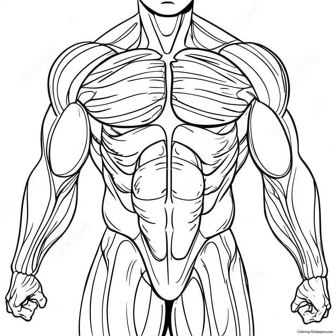 Muscle Anatomy Coloring Page 40000