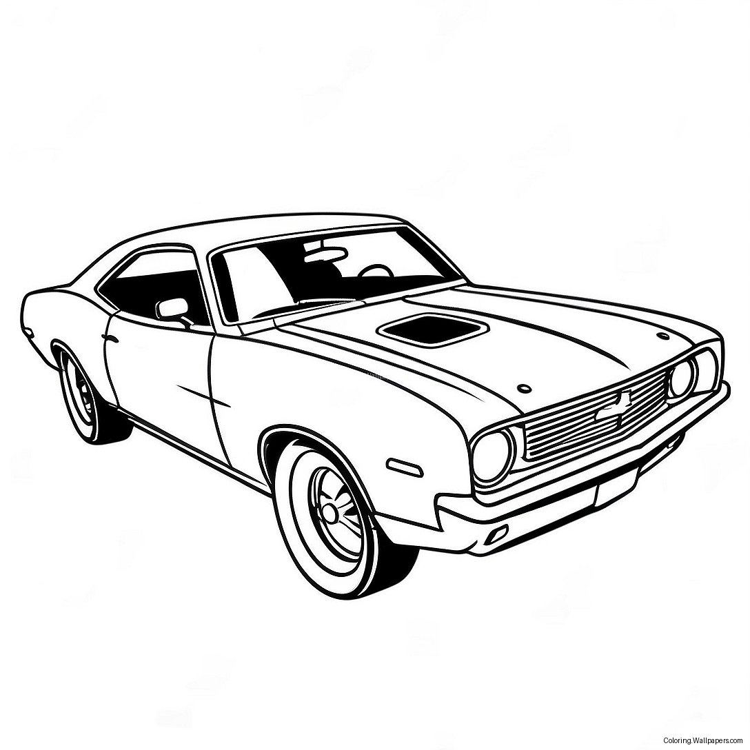 Muscle Car Coloring Page 3003