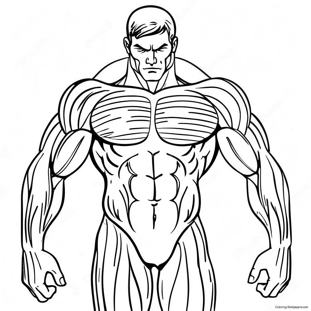 Muscles Anatomy Coloring Page 8454