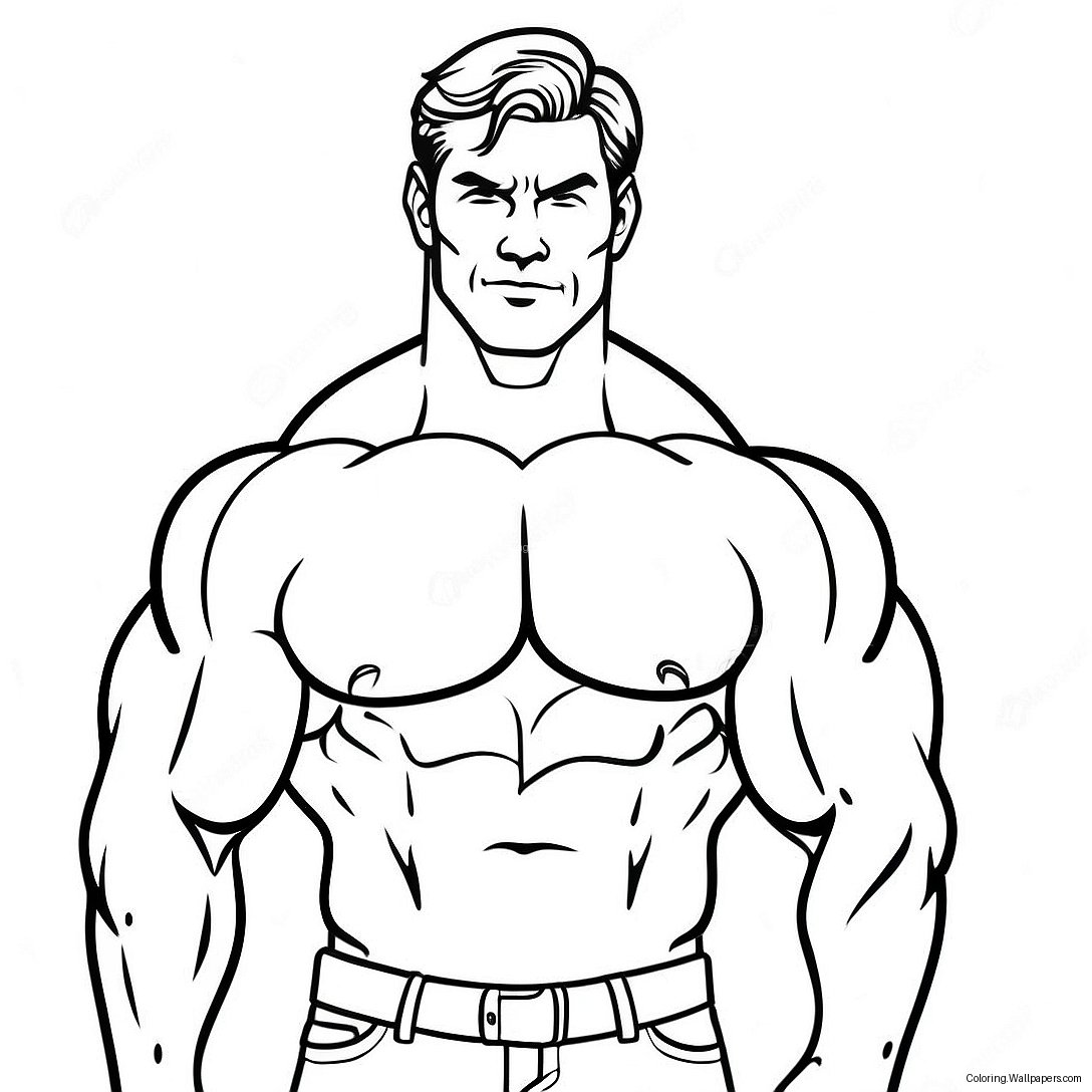 Muscular Hot Dudes Coloring Page 40809