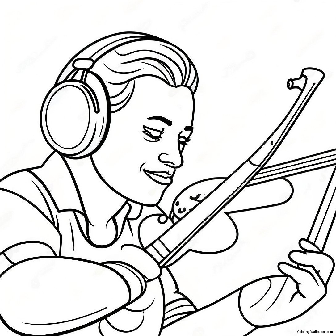 Music Artist Coloring Page 21592