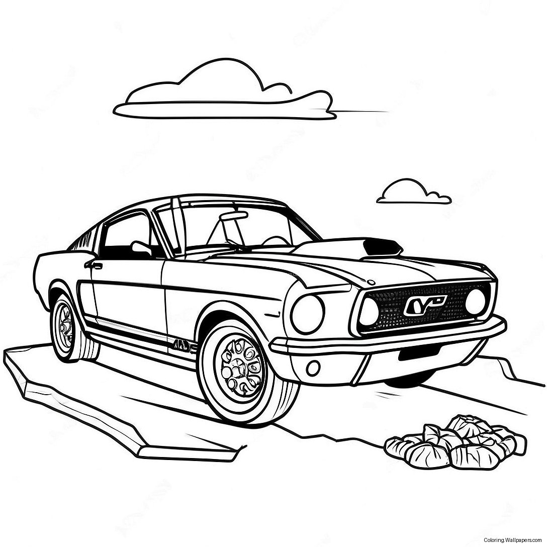 Mustang Coloring Page 14364