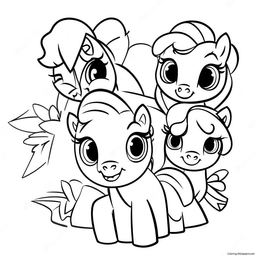 My Little Pony Cutie Mark Crew Coloring Page 48057