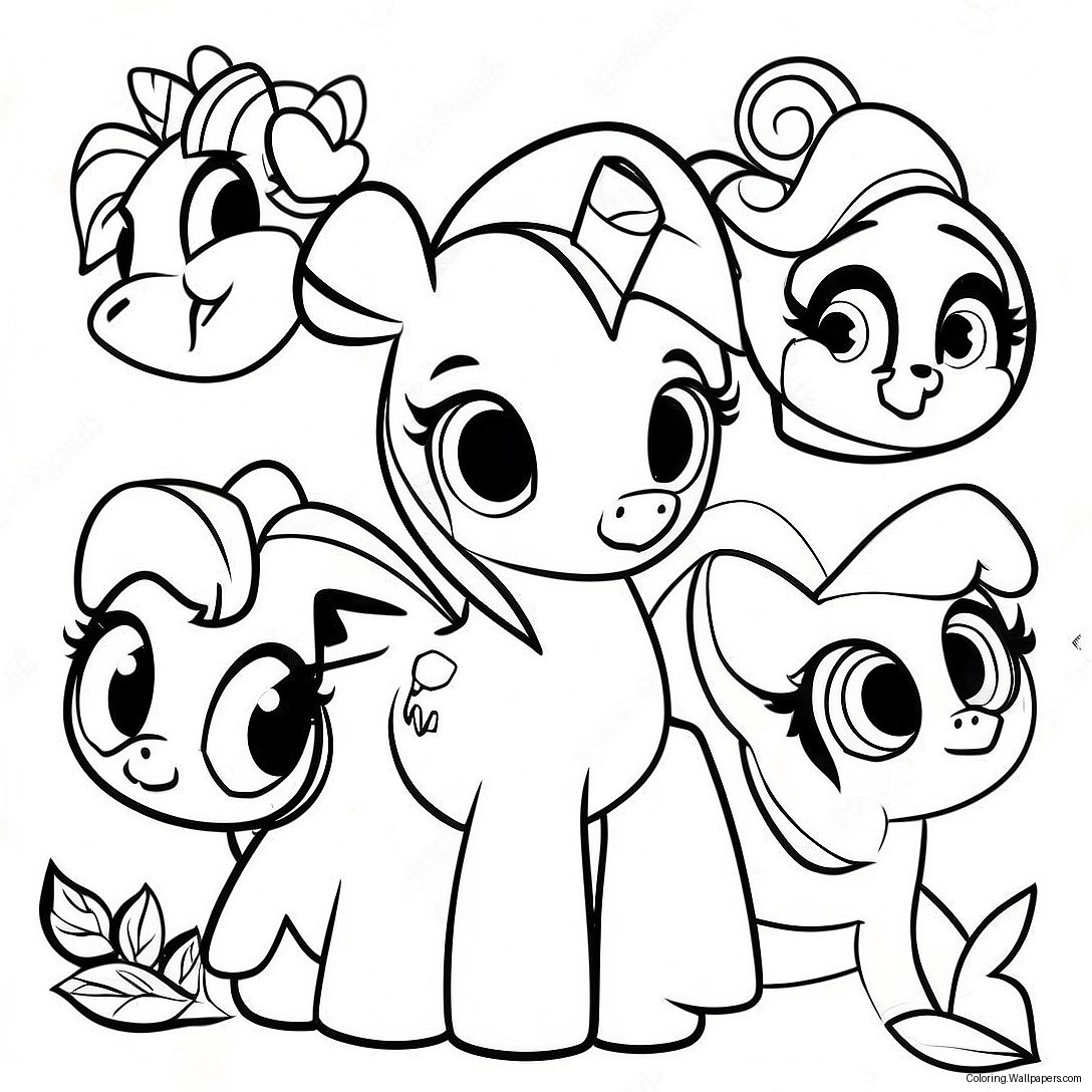 Mijn Kleine Pony Cutie Mark Crew Kleurplaat 48058