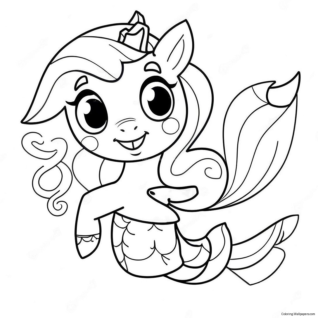 My Little Pony Mermaid Coloring Page 25830