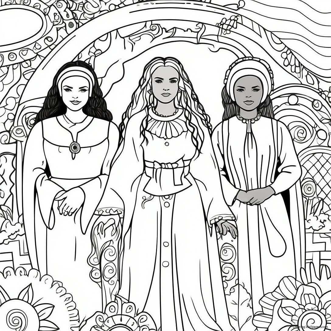 Mystical Hidden Figures Coloring Page 27391