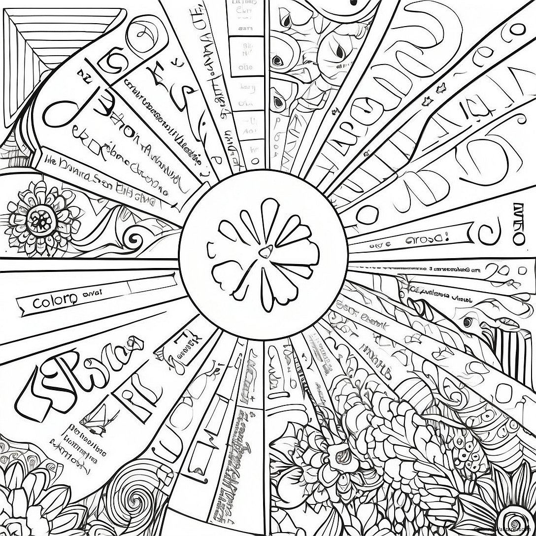 Names Of God Coloring Page 35944