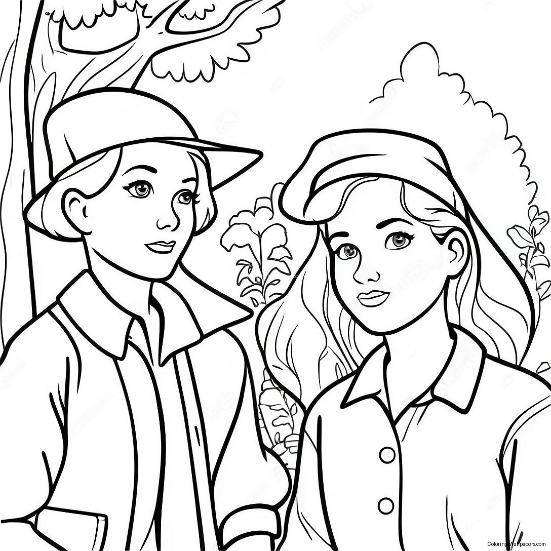 Nancy Drew And Friends Coloring Page 35481