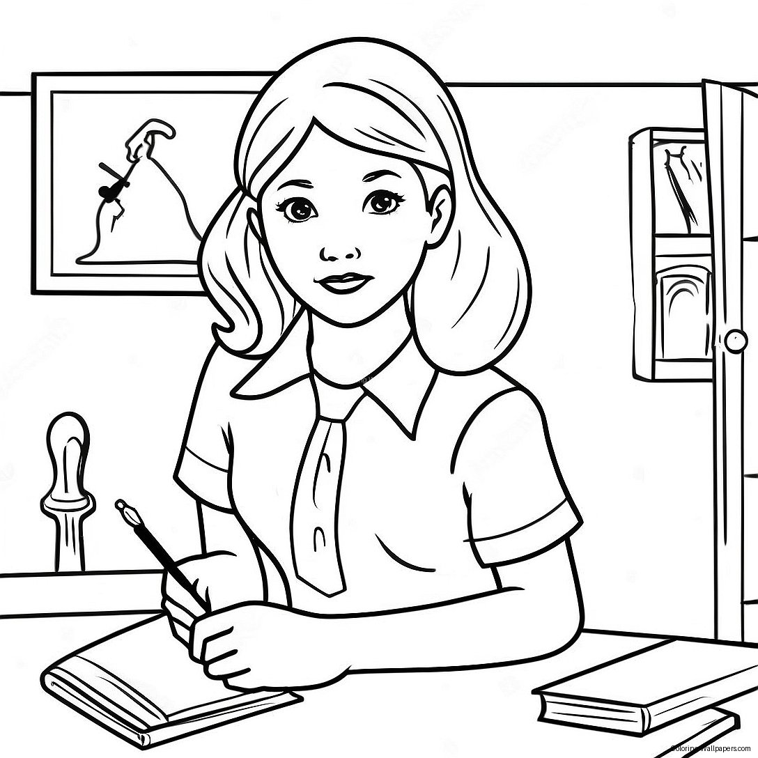 Nancy Drew Classic Mystery Coloring Page 35487