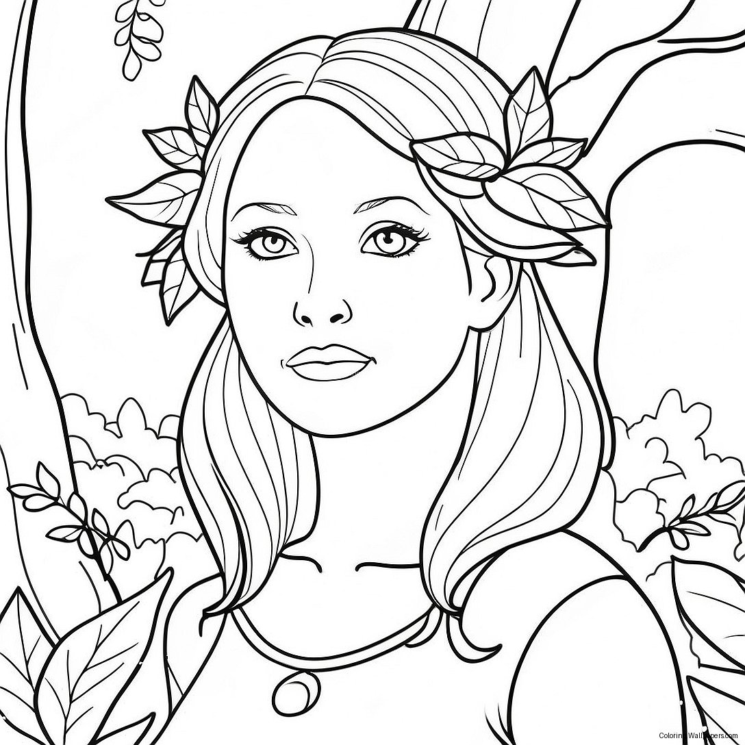 Naomi Lord In A Magical Forest Coloring Page 52877