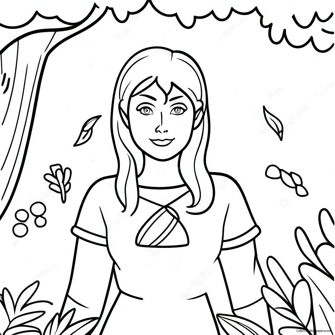 Naomi Lord Dans Une Forêt Magique Page À Colorier 52880