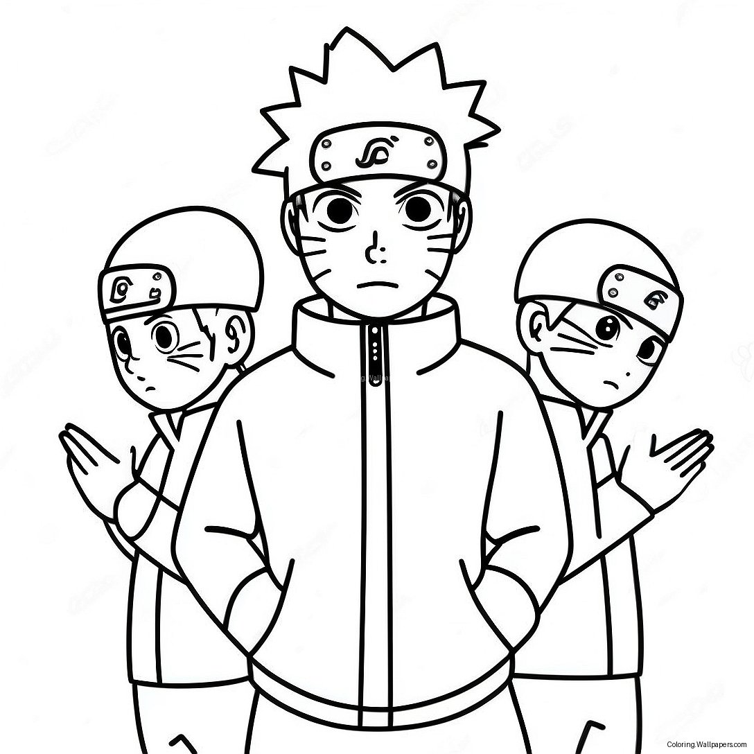 Naruto Among Us Crewmate Coloring Page 45698