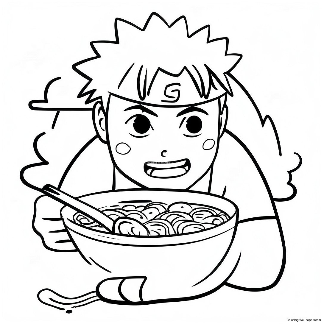 Naruto Isst Köstliches Ramen Ausmalbild 55110