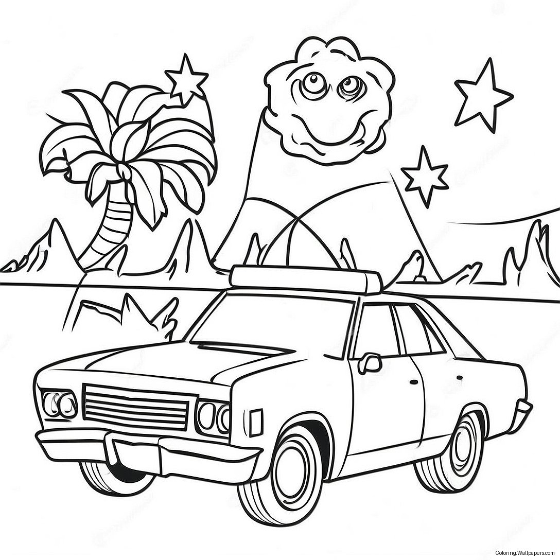 National Night Out Coloring Page 45918