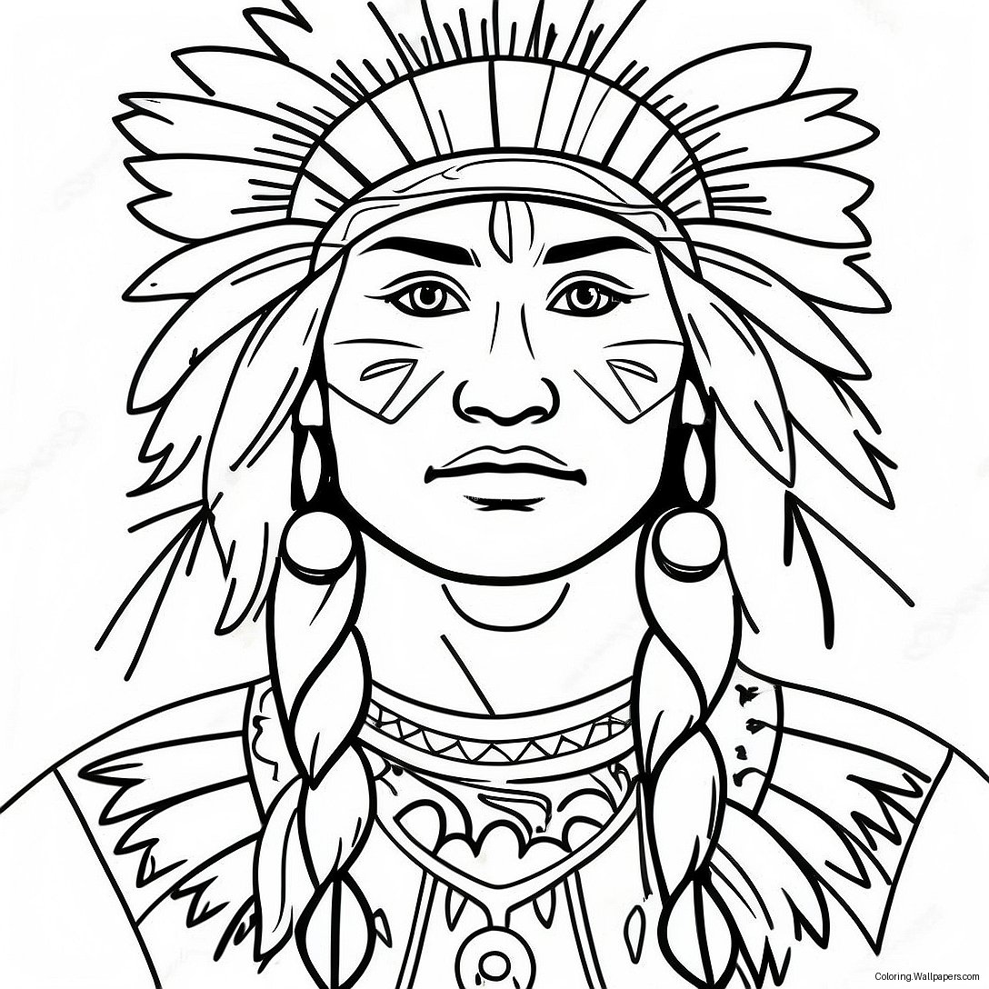 Native American Heritage Month Coloring Page 12595