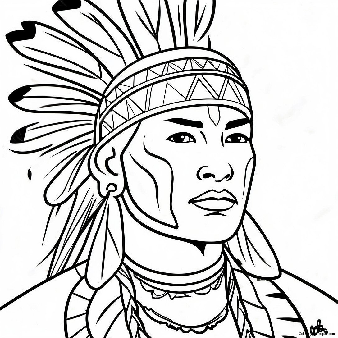 Native American Heritage Month Coloring Page 12596