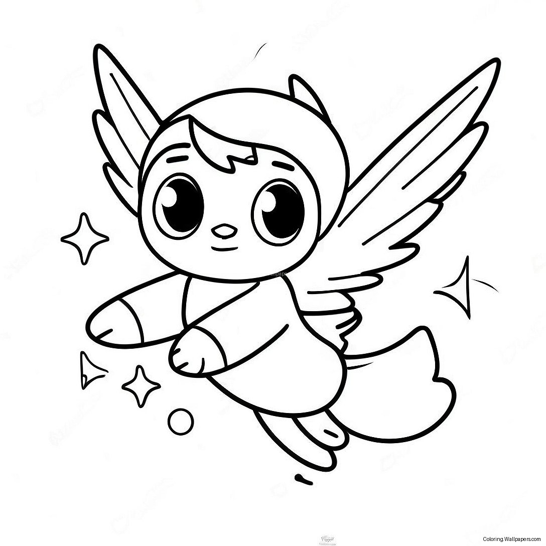 Navi Avatar Flying In The Sky Coloring Page 51043