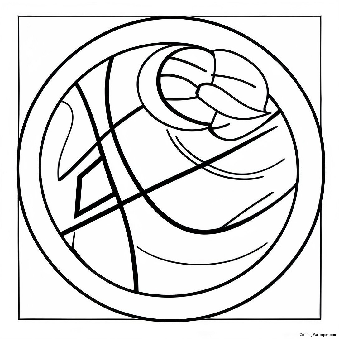 Nba Team Logo Coloring Page 11407